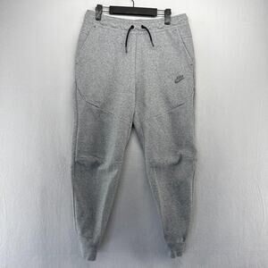 Nike Tech Fleece Pants Men's Medium Gray Sweatpants Jogger Cuffed Sportswear